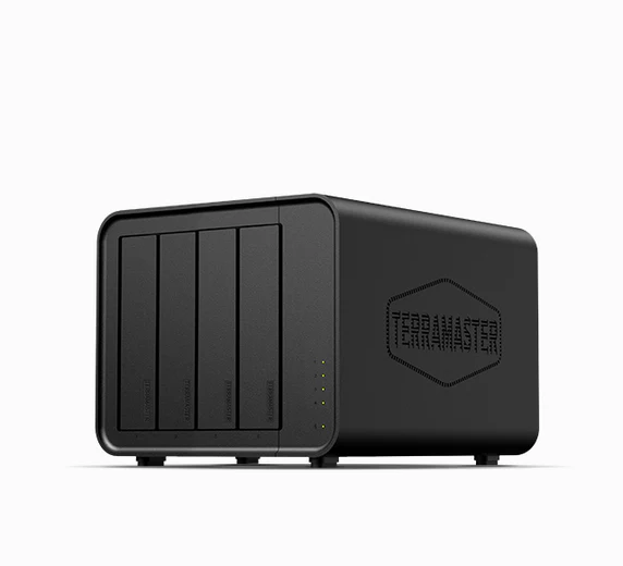 [F4-424] TerraMaster NAS 4-bay, up to 3.4 GHz, 8/32 GB RAM, 2×2.5 Gb LAN, 2×M.2 NVMe slots