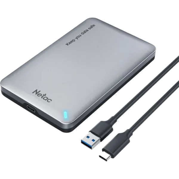 [NETAC WH12] Netac Enclosure 2.5" SATA to USB3.0 External HDD, Aluminum Enclosure