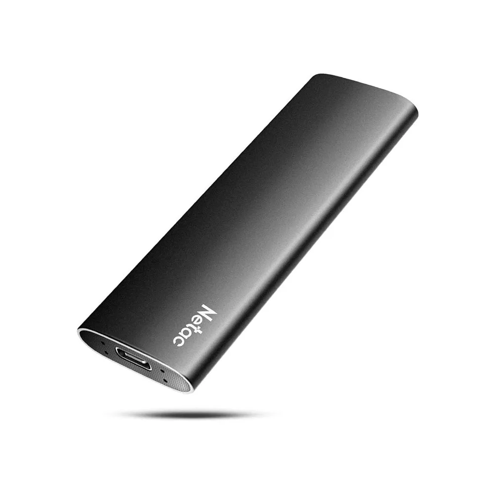 [ZSLIM500] Netac External SSD 500GB USB 3.2 Gen 2 Type-C, with USB-C to USB-A